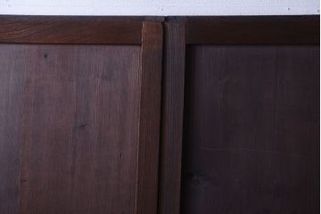 古民具・骨董　欅枠のアンティーク帯戸4枚セット