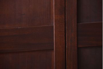 古民具・骨董　欅枠のアンティーク帯戸4枚セット