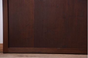 古民具・骨董　欅枠のアンティーク帯戸4枚セット