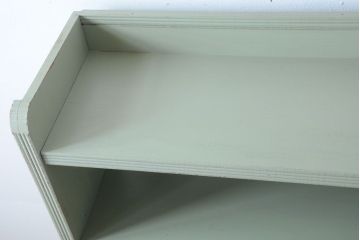 アンティーク家具　アンティークペイント　シンプルな本棚(飾り棚)(3)