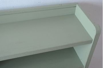 アンティーク家具　アンティークペイント　シンプルな本棚(飾り棚)(3)