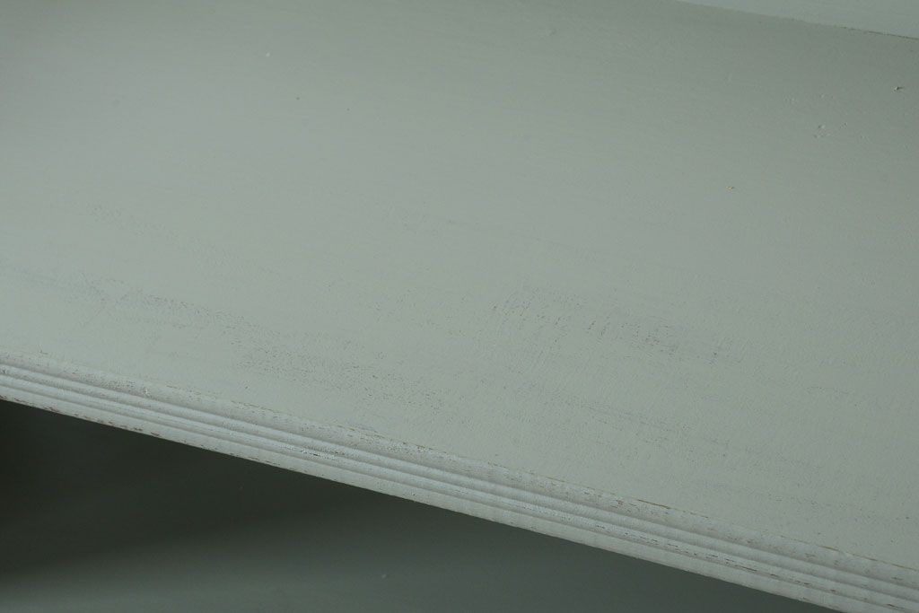 アンティーク家具　アンティークペイント　シンプルな本棚(飾り棚)(3)