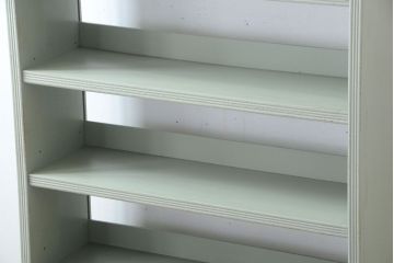 アンティーク家具　アンティークペイント　シンプルな本棚(飾り棚)(3)