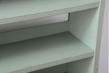 アンティーク家具　アンティークペイント　シンプルな本棚(飾り棚)(3)