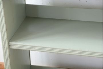 アンティーク家具　アンティークペイント　シンプルな本棚(飾り棚)(3)