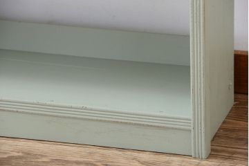 アンティーク家具　アンティークペイント　シンプルな本棚(飾り棚)(3)