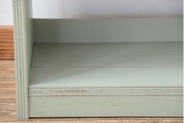 アンティーク家具　アンティークペイント　シンプルな本棚(飾り棚)(3)