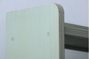 アンティーク家具　アンティークペイント　シンプルな本棚(飾り棚)(3)