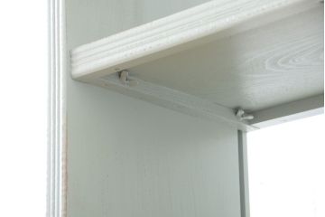 アンティーク家具　アンティークペイント　シンプルな本棚(飾り棚)(3)