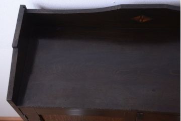 アンティーク家具　大正ロマン　当時物色ガラス入り!アンティーク本箱