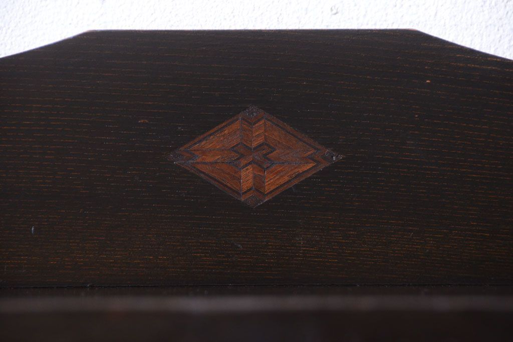 アンティーク家具　大正ロマン　当時物色ガラス入り!アンティーク本箱