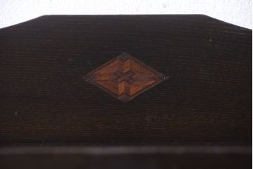 アンティーク家具　大正ロマン　当時物色ガラス入り!アンティーク本箱