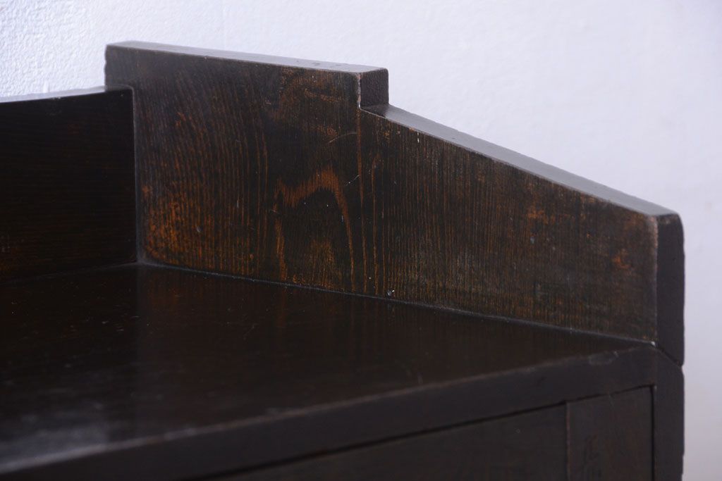 アンティーク家具　大正ロマン　当時物色ガラス入り!アンティーク本箱