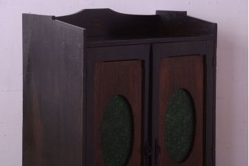 アンティーク家具　大正ロマン　当時物色ガラス入り!アンティーク本箱