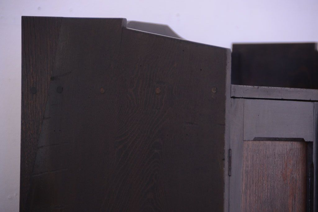 アンティーク家具　大正ロマン　当時物色ガラス入り!アンティーク本箱