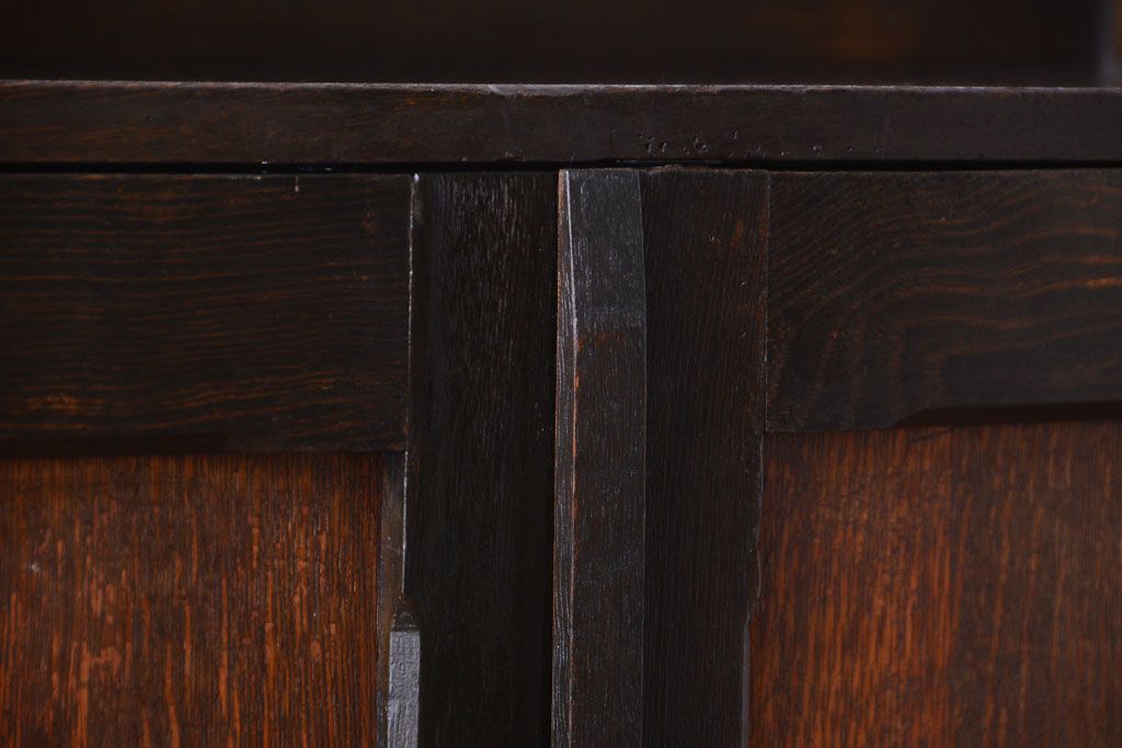 アンティーク家具　大正ロマン　当時物色ガラス入り!アンティーク本箱