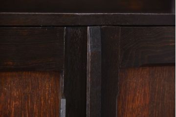 アンティーク家具　大正ロマン　当時物色ガラス入り!アンティーク本箱