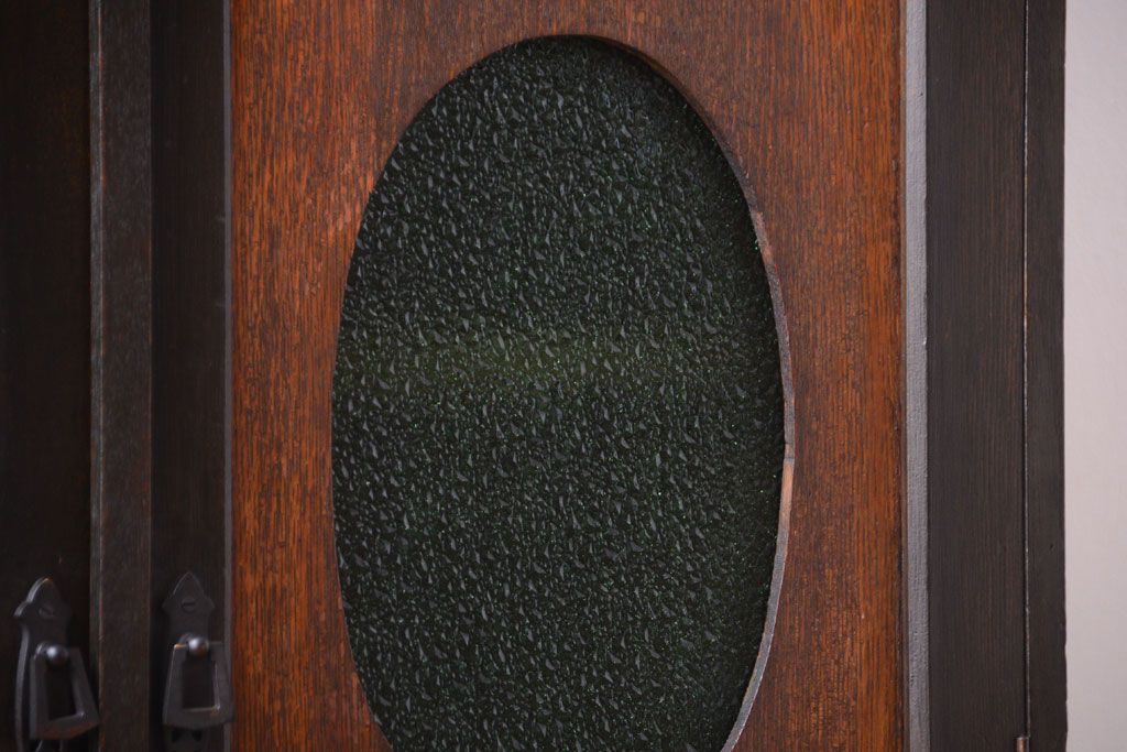 アンティーク家具　大正ロマン　当時物色ガラス入り!アンティーク本箱