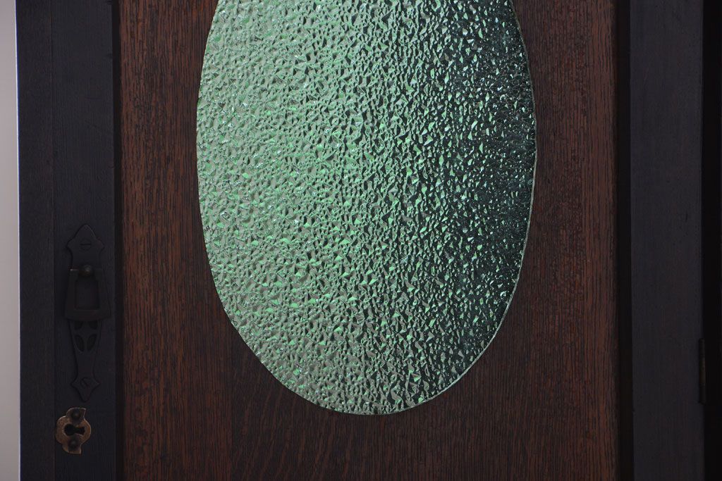 アンティーク家具　大正ロマン　当時物色ガラス入り!アンティーク本箱