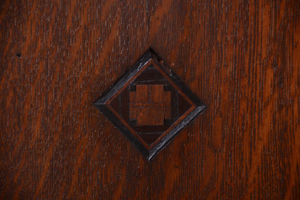 アンティーク家具　大正ロマン　当時物色ガラス入り!アンティーク本箱