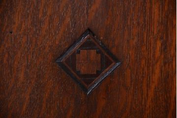 アンティーク家具　大正ロマン　当時物色ガラス入り!アンティーク本箱