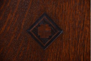 アンティーク家具　大正ロマン　当時物色ガラス入り!アンティーク本箱