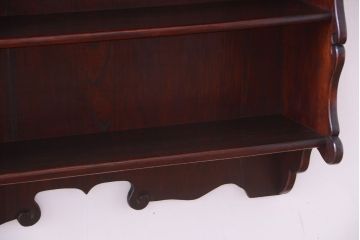 アンティーク家具　和製アンティーク　明治〜大正期　総欅材!壁掛け飾り棚(2)