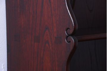 アンティーク家具　和製アンティーク　明治〜大正期　総欅材!壁掛け飾り棚(2)