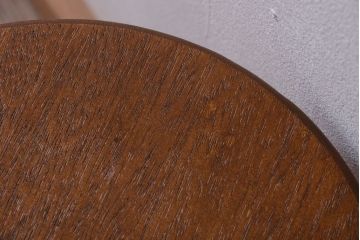 レトロ家具　和製アンティーク　レトロな木味のスツール(1)