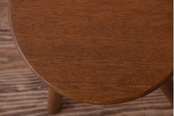 レトロ家具　和製アンティーク　レトロな木味のスツール(2)