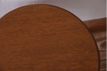 レトロ家具　和製アンティーク　レトロな木味のスツール(2)