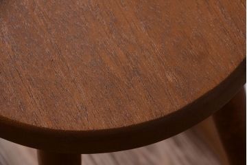 レトロ家具　和製アンティーク　レトロな木味のスツール(2)