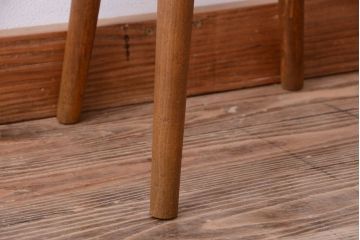 レトロ家具　和製アンティーク　レトロな木味のスツール(2)
