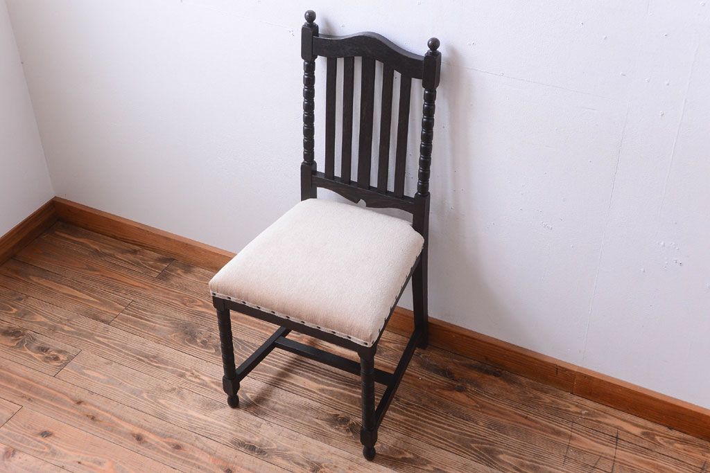 アンティーク家具　和製アンティーク　古い木の大正ロマンなチェア