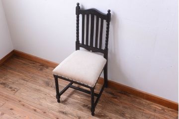 アンティーク家具　和製アンティーク　古い木の大正ロマンなチェア