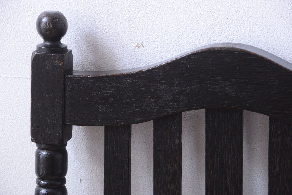 アンティーク家具　和製アンティーク　古い木の大正ロマンなチェア