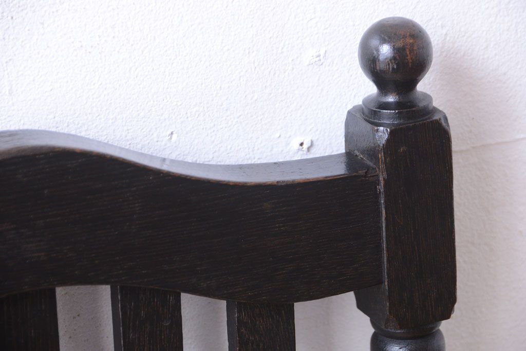 アンティーク家具　和製アンティーク　古い木の大正ロマンなチェア