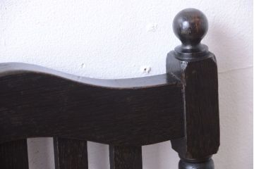 アンティーク家具　和製アンティーク　古い木の大正ロマンなチェア