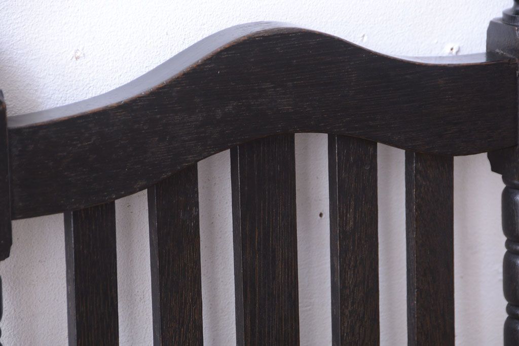 アンティーク家具　和製アンティーク　古い木の大正ロマンなチェア