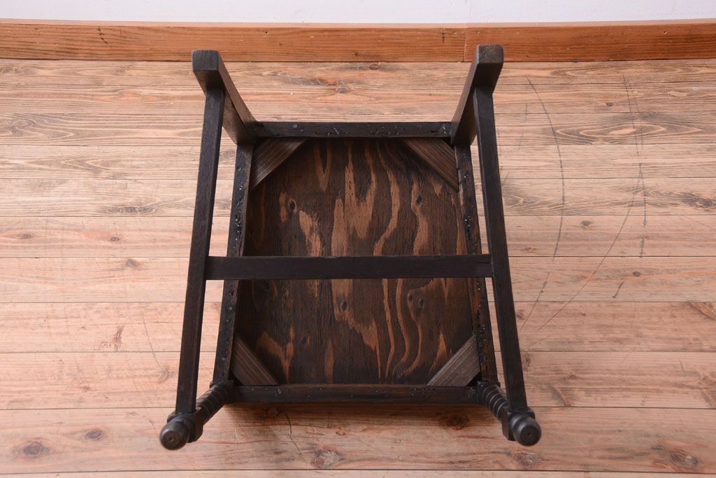 アンティーク家具　和製アンティーク　古い木の大正ロマンなチェア