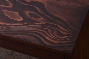 アンティーク家具　和製アンティーク　結霜ガラス入り!鉄脚サイドボード(ローボード)