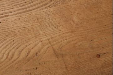 レトロ家具　アンティークペイント　古い木のレトロな平机(デスク)(3)