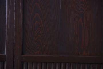 古民具・骨董　明治期　古い木の格子帯戸3枚セット