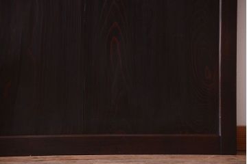 古民具・骨董　明治期　古い木の格子帯戸3枚セット