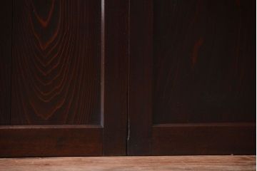 古民具・骨董　明治期　古い木の格子帯戸3枚セット