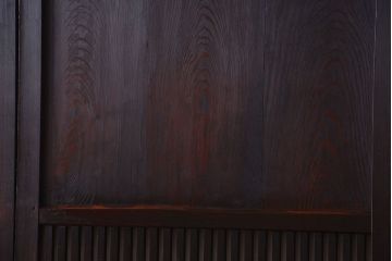 古民具・骨董　明治期　古い木の格子帯戸3枚セット