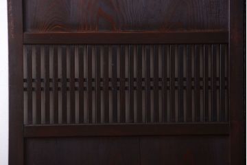 古民具・骨董　明治期　古い木の格子帯戸3枚セット