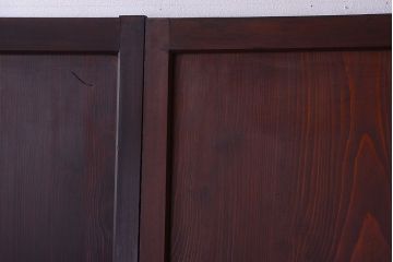 古民具・骨董　明治期　古い木の無双格子帯戸4枚セット