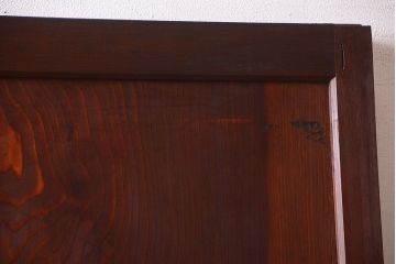 古民具・骨董　明治期　古い木の無双格子帯戸4枚セット
