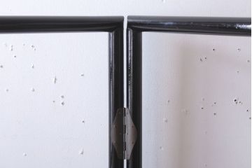 アンティーク雑貨　古民具・骨董　鶴と松の屏風衣桁(2)